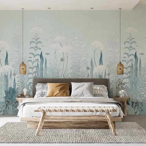 Coral and Kelp Peel and Stick Wall Mural Fashion