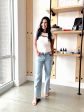 Vervet Mid Rise Crop Dad Jeans For Sale