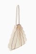 Adria Pleated Wave Tote - Alabaster Cheap