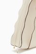 Adria Pleated Wave Tote - Alabaster Cheap