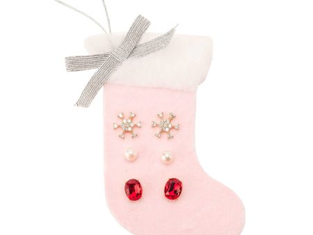 Clara Stocking Post Trio: Ruby Sale