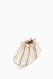 Adria Pleated Wave Mini Crossbody - Alabaster For Sale