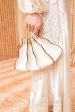 Adria Pleated Wave Mini Crossbody - Alabaster For Sale